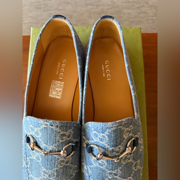 Gucci Princetown Loafers Blue Denim GG - Picture 5 of 7
